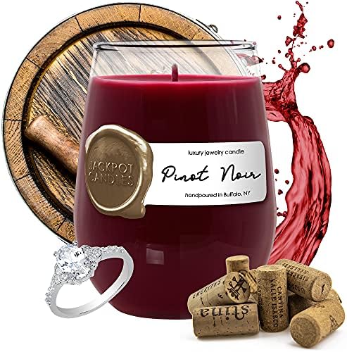 Jackpot Candles Pinot Noir Candle with Surprise Ring Size 7 ($15 to $5,000) - Image 2