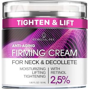 REMEDIAL PAX Neck Firming Cream: Anti-Aging Moisturizer with Retinol & Collagen, 1.85 oz