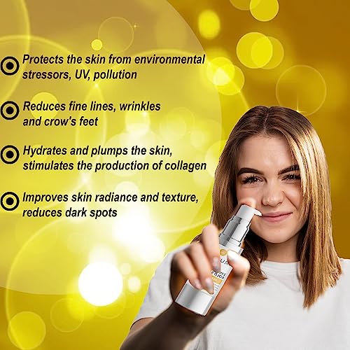 24K Gold Anti-Aging Face Serum for Women with Ayurvedic Oil for Wrinkles 1 fl oz - Image 2