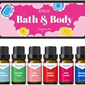 ESSLUX Scented Essential Oils Gift Set, 10ml x 6