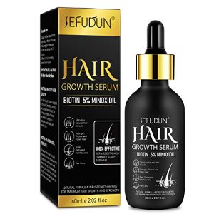 5% Minoxidil Hair Growth Serum 60ml for Thicker Scalp Hair Loss Treatment Unisex
