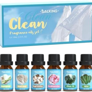 SALKING Premium Essential Oil Set 6 Scents for Diffuser and Soap Making