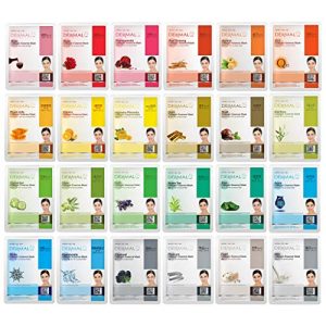 DERMAL 24 Collagen Essence Face Mask Combo - Hydrating, Soothing, Hypoallergenic for All Skin Types