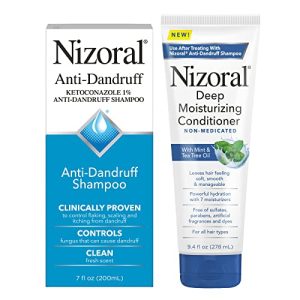 Nizoral Anti-Dandruff Shampoo 7 Oz & Deep Moisturizing Conditioner 9.4 Oz Bundle