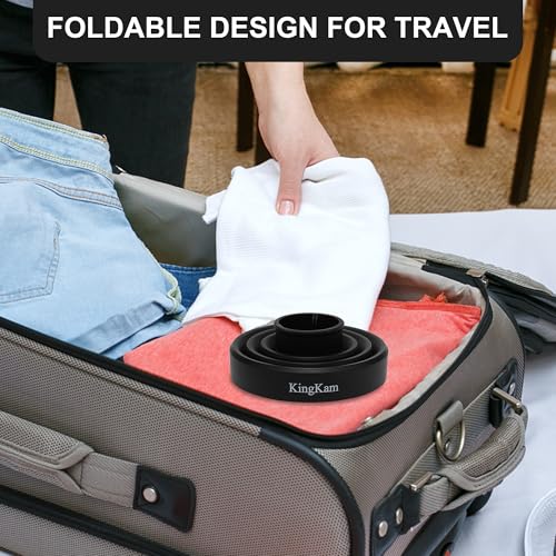KingKam Universal Collapsible Hair Dryer Diffuser for 1.575-1.968 Inch Nozzles - Black - Image 6