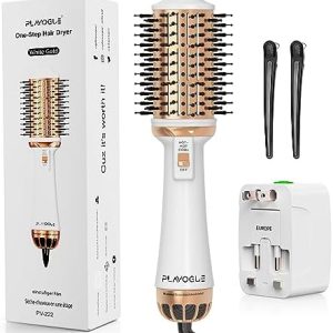 Plavogue Dual Voltage Hot Air Brush for Travel