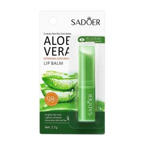 Sadoer 98% Aloe Vera Lip Balm for Nourishing Moisture, 0.5 oz