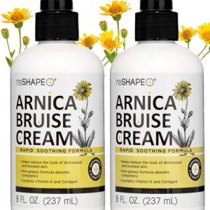 Reshape+ Arnica Bruise Relief Cream with Vitamin K, 8 Fl Oz (2-Pack)