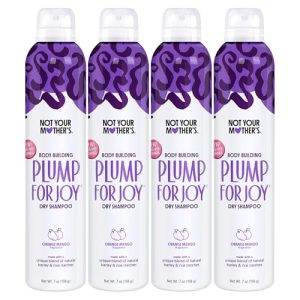 Not Your Mother's Plump for Joy Dry Shampoo 4-Pack, 7 oz - Oil Absorbing Hair Essential