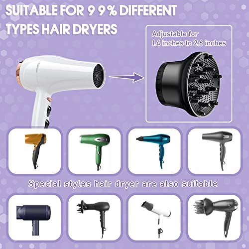 Universal Adjustable Hair Dryer Diffuser for Curly, Wavy, Frizzy Hair (1.4-2.6 in) - Image 4