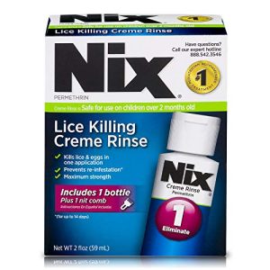 Nix Extra Strength Lice Killing Creme Rinse & Comb, 2 Fl Oz