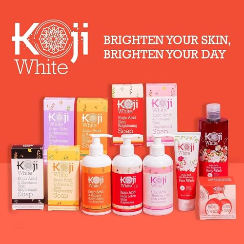 Koji White Kojic Acid & Papaya Brightening Exfoliating Soap, Vegan, 2 Bars - Image 8