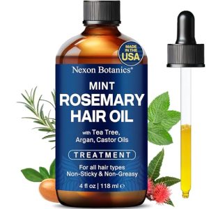 Nexon Botanics Mint Rosemary Hair Oil 4 fl oz - Growth Oil for All Hair Types