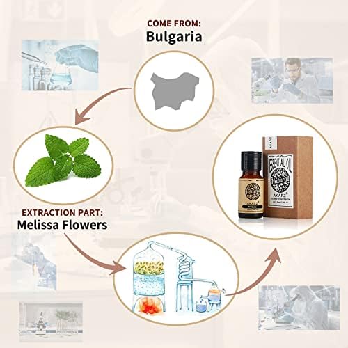 AKARZ Organic Melissa Essential Oil for Skin & DIY 10ml - Image 2