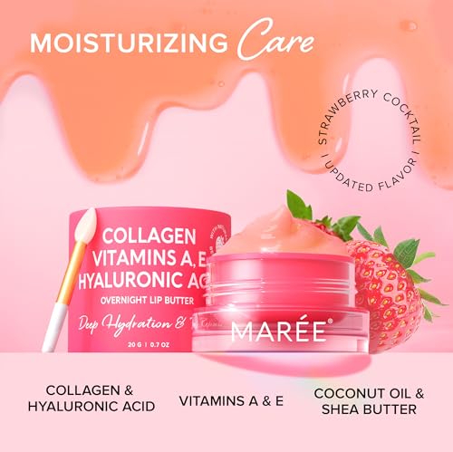 MAREE Hyaluronic Acid Lip Mask - Overnight Treatment for Dry, Cracked Lips - Image 3