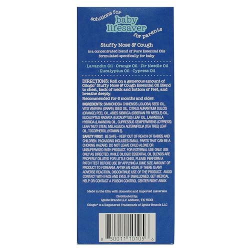 Oilogic Stuffy Nose & Cough Roll-On for Babies (6 mL) - Image 2