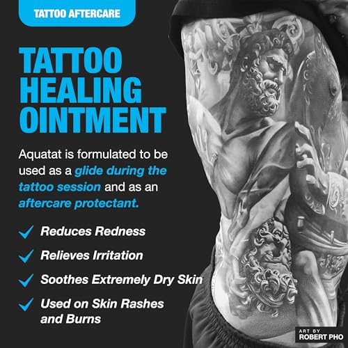 H2Ocean Aquatat Tattoo Healing Ointment - Fragrance-Free Aftercare Cream with Vitamins, 1.75 oz - Image 2