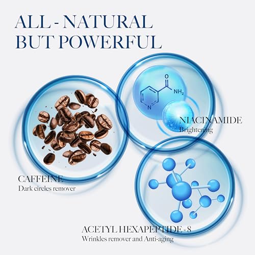 Cooling Caffeine Eye Roller Serum for Dark Circles and Puffiness, 0.5 fl oz - Image 4