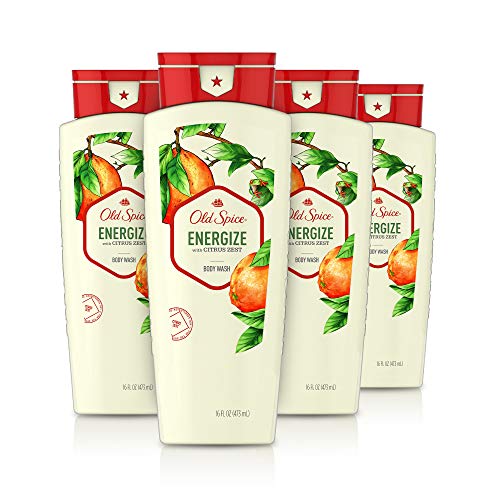 Old Spice Men?s Body Wash, Citrus Zest, 16 Oz (4-Pack)