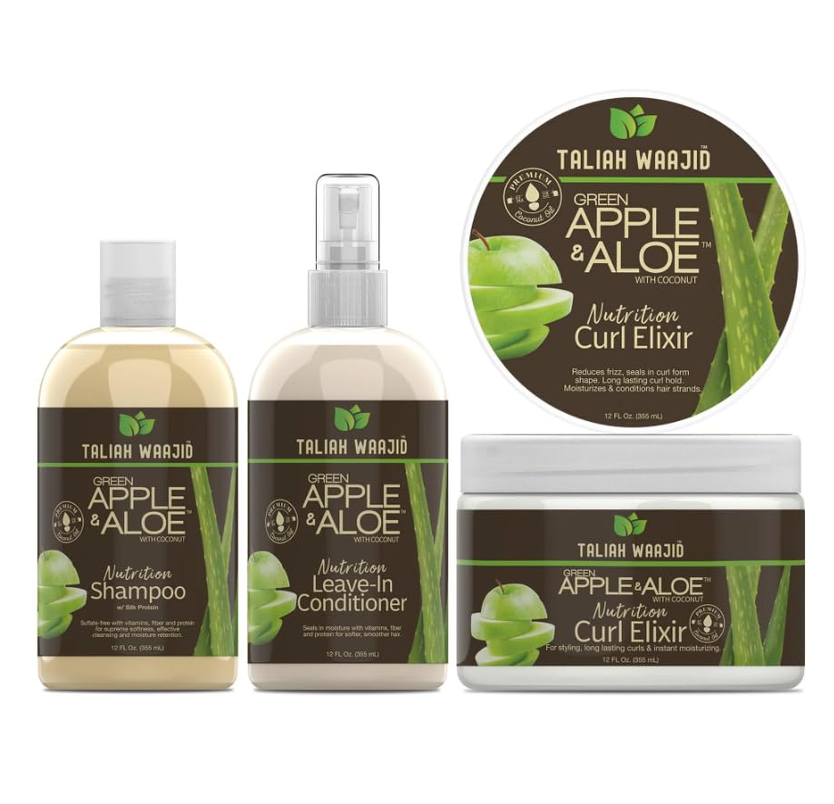Taliah Waajid Green Apple Aloe Curly Curls Elixir Regimen T112 U008 UO52
