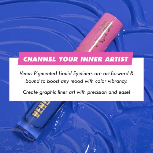 Lime Crime Oasis Cobalt Blue Liquid Eyeliner - Matte, Long-Lasting, Vegan & Cruelty-Free - Image 4