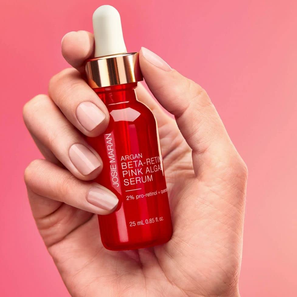 Josie Maran 25 mL Argan Beta-Retinoid Pink Algae Serum - Image 3