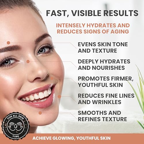 Vitamin C Face Cream 1.7 oz - Anti-Aging Moisturizer with Peptides & Hyaluronic Acid - Image 3