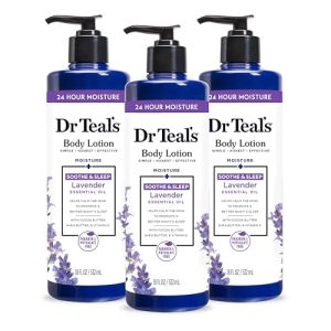 Dr Teal's Lavender Body Lotion, 18 fl oz, Set of 3