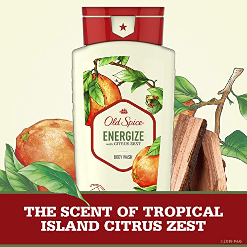 Old Spice Men?s Body Wash, Citrus Zest, 16 Oz (4-Pack) - Image 7