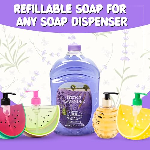SIMPLE PLEASURES French Lavender Hand Soap 7.9 oz + 59 oz Refill, Approved - Image 6