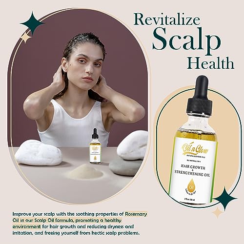 9-in-1 Natural Hair Growth Serum with Rosemary, Castor & Peppermint Oils 2 FL - Image 3