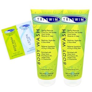 TRISWIM 16 oz Pack of 2 After Swim Body Wash with Aloe Vera