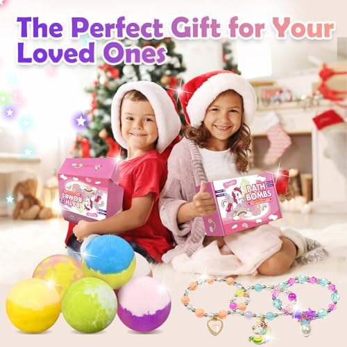Unicorn Bath Bombs with Jewelry Surprise for Kids - Image 7