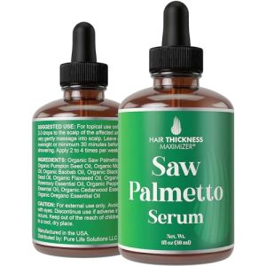 Saw Palmetto Hair Growth Serum with Rosemary, Peppermint & Pumpkin Seed Oils - 1oz