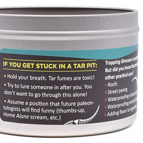 Dinosaur Tar Pit Candle 16 oz Hand-Poured Tin Unique Tar Scent - Image 3