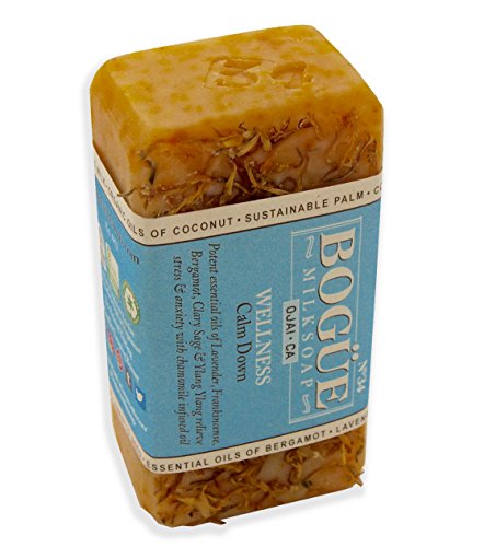 Handmade BOGUE No.34 Calm Down Goat Milk Soap with Lavender Chamomile 4 oz - Image 5