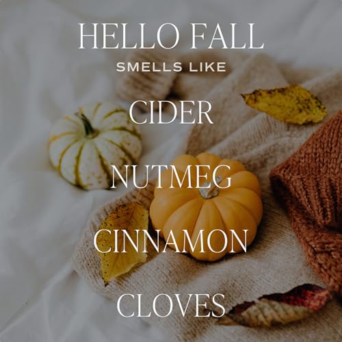 Sweet Water Decor Hello Fall Candle - Cinnamon Apples & Clove, 9oz Soy Wax - Image 3