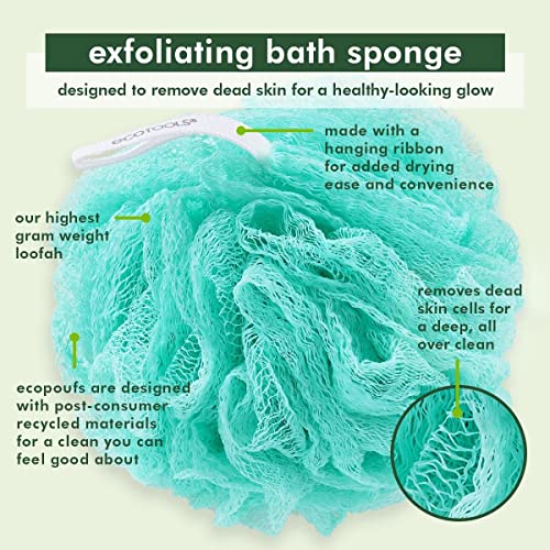 EcoTools Exfoliating EcoPouf, 6 Count, Eco-Friendly Loofah - Image 4