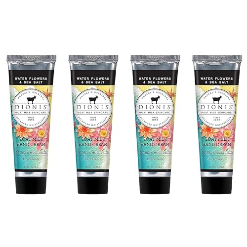 Dionis Goat Milk Hand Cream Set ? 4 Travel Size, Paraben-Free