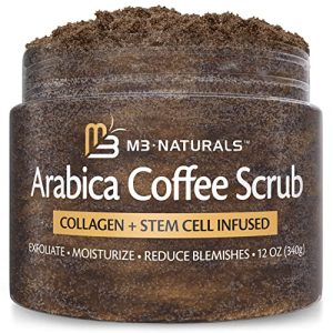 Arabica Coffee Scrub with Collagen & Stem Cells for Skin Care by M3 Naturals