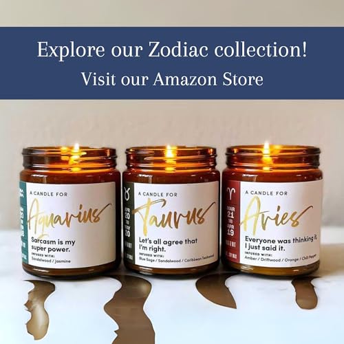 WAX & WIT Scorpio Zodiac Candle Gifts for Women - Birthday Gifts - Image 6