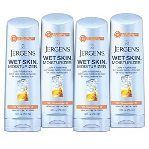 Jergens Wet Skin Argan Oil Moisturizer 10 oz Four Pack Hydrating Formula
