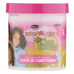 African Pride Dream Kids Olive Miracle Leave-In Conditioner, 15 Oz - Moisturizes Curls