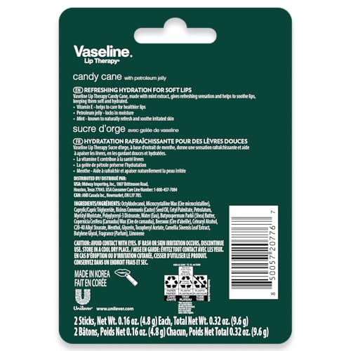 Vaseline Candy Cane Lip Therapy Stick Twin Pack – Holiday Limited Edition - Image 5