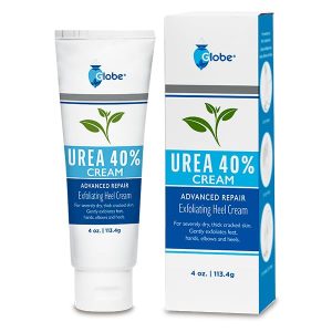 Globe Urea Cream 40% - Intensive Hydration for Dry Skin and Calluses (4 oz)