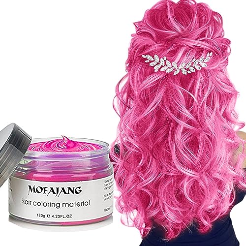Pink Temporary Hair Wax 4.23 oz - Easy Washout for Halloween & Cosplay - Image 2