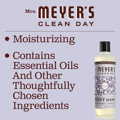 Mrs. Meyer's Lavender Biodegradable Body Wash 16 oz for Men and Women - Image 5