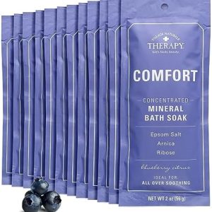 Village Naturals Blueberry Citrus Mineral Bath Soak, 2 Oz, 12 Pack