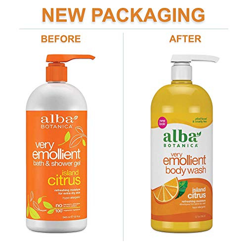Alba Botanica Island Citrus Emollient Body Wash, 32 Oz - Image 6