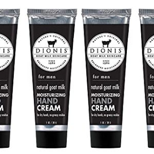 Dionis Men?s Goat Milk Hand Cream Set of 4, USA-made